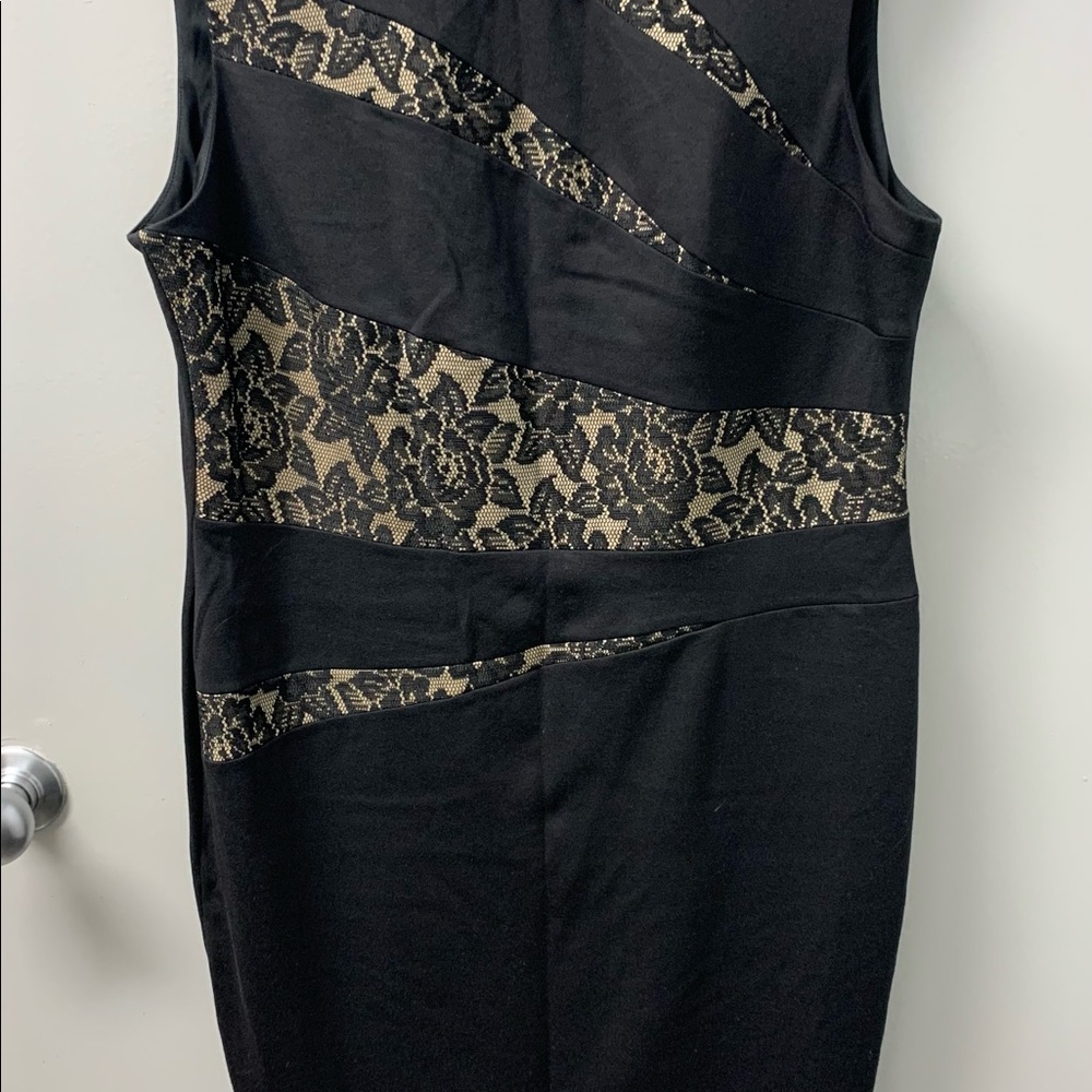 Black Label Women’s Scoop Neck Sleeveless Black Dress Sz 16 NWT